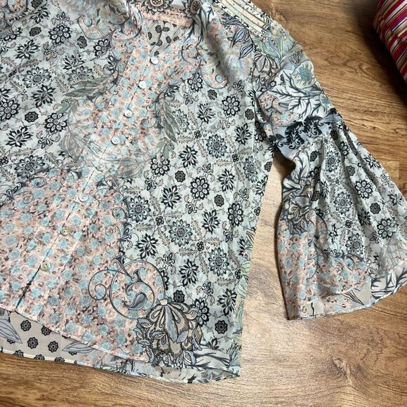 Hale Bob small silk top - Picture 4 of 10